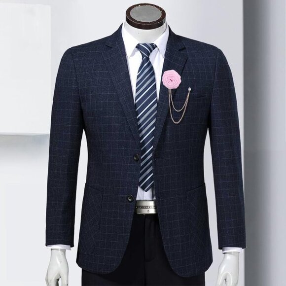 Rose Flower Brooch Pin Wedding Brooches for Men - Picture 4 of 6